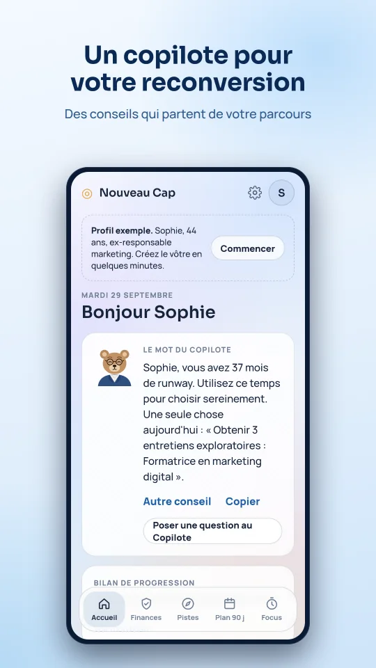 Un copilote pour votre reconversion : l’accueil de Nouveau Cap